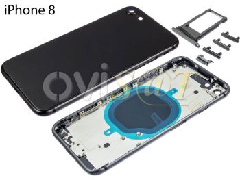 Tapa de batería genérica negra para iPhone 8 / iPhone SE (2020)